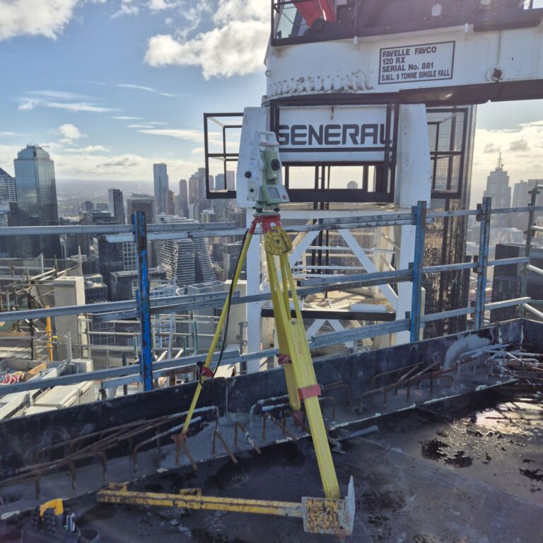 Construction surveying in Melbourne using total station