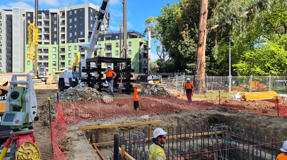 Early works survey support for PHRP Flemington construction project in Melbourne