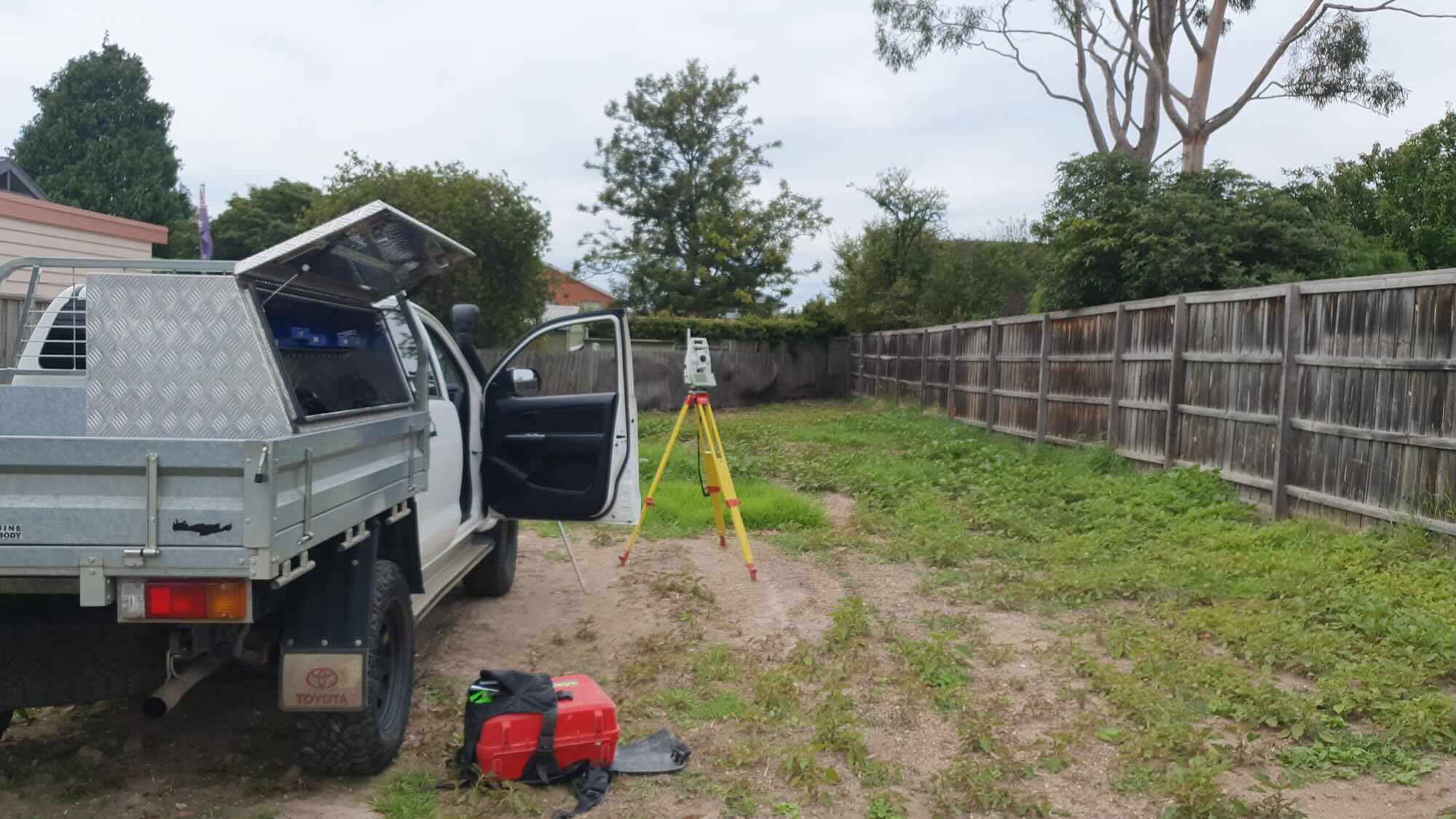 Site feature and level survey in Victoria for residential land development and architectural design planning