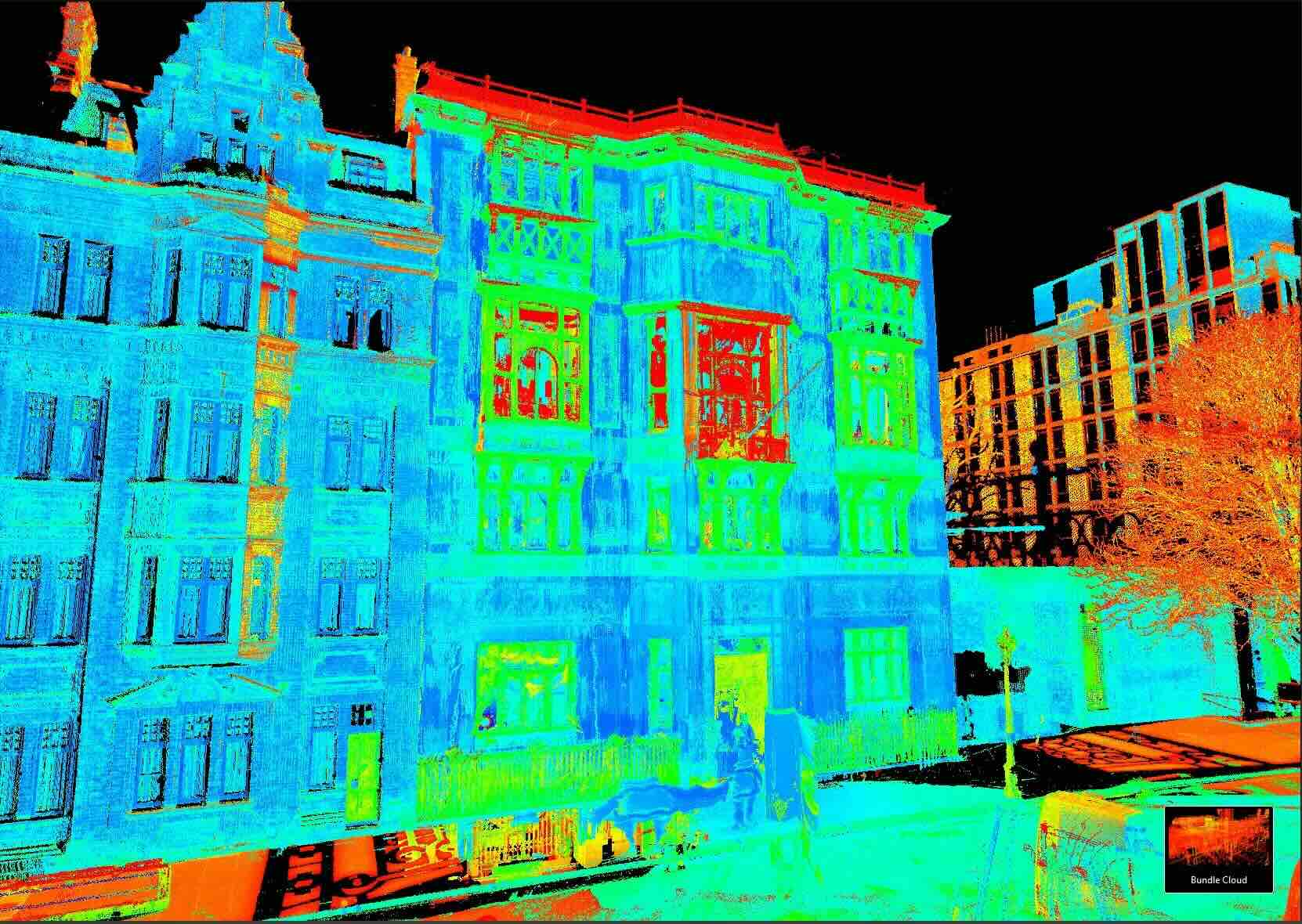 Point cloud survey of a heritage building in Melbourne using 3D laser scanning technology for redevelopment and preservation