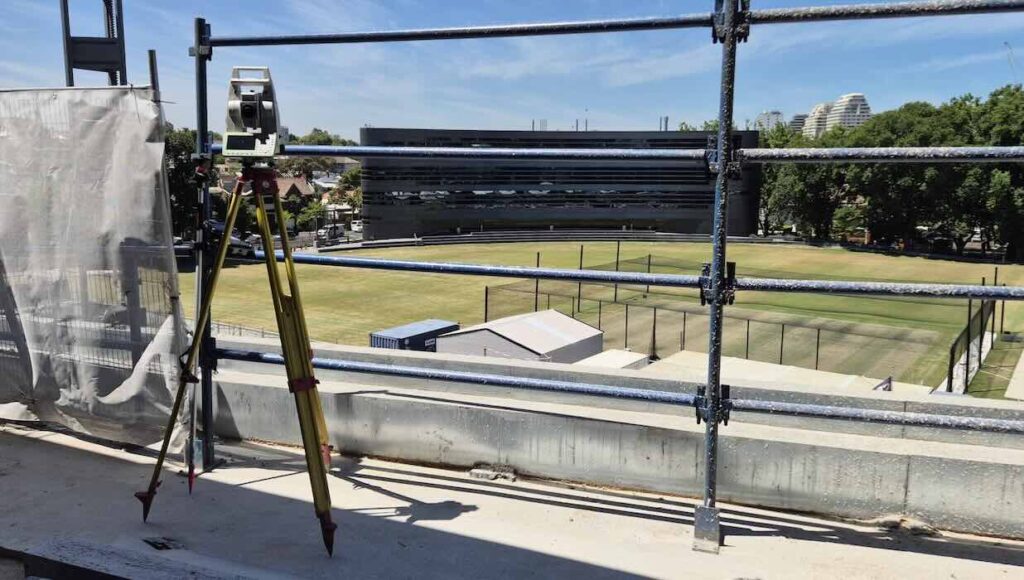 Structural concrete set-out Melbourne for Melbourne Grammar School Centre for Humanities project