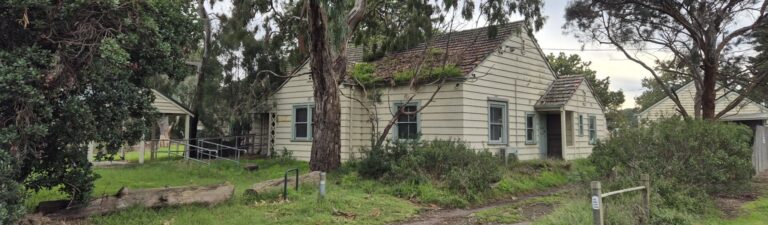 The old RMIT surveying field station at Studley Park, Yarra Bend, Melbourne, now sitting idle